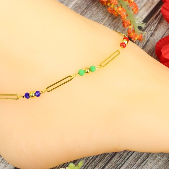 "Elegant Handmade Anklet – Delicate Jewelry for Women, MAR091148 - Picture 2 of 10